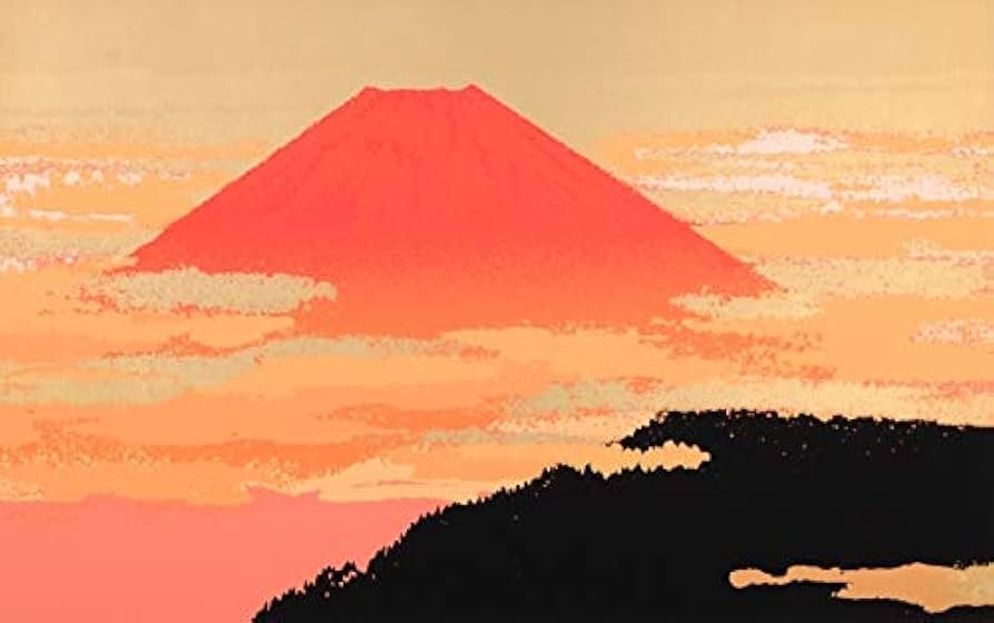 池上壮豊　境 シルクスクリーン 版画 池上壮豊 陽郷 桜の絵 絵画 額付き
